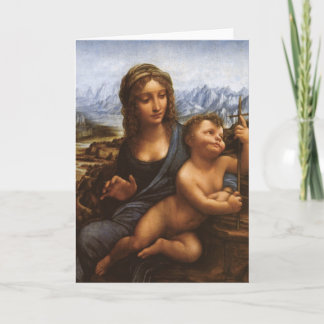 Cartão The Madonna of the Yarnwinder circa 1501