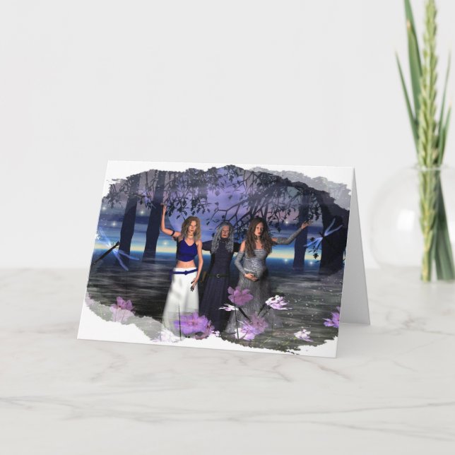 Cartão The Maiden, Mother and Crone (Frente)