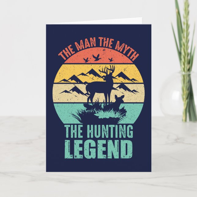 Cartão The Man - The Myth - The Hunting Legend (Frente)