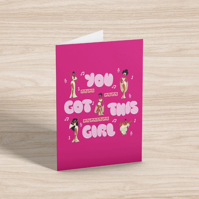 Cartão The Muses - You Got This Girl Card (Card on table)