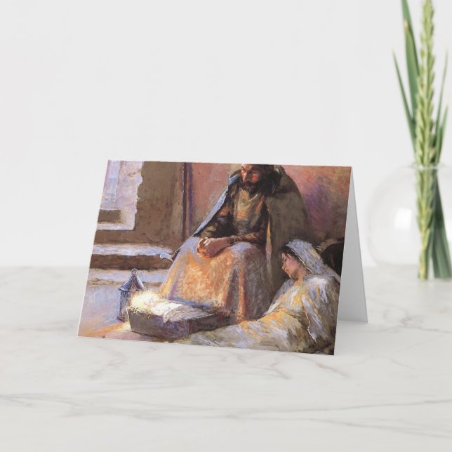 Cartão The Nativity By Gari Melchers (Frente)