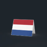 Cartão The Netherlands (Dutch) Flag<br><div class="desc">Customizable World Flag Products - Please feel free to add your own text.</div>