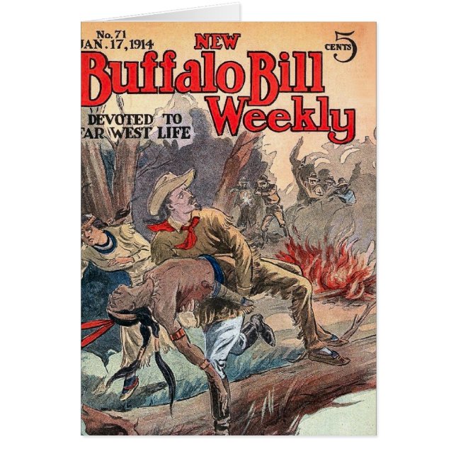 Cartão The New Buffalo Bill Weekly No. 71 1914 (Frente)