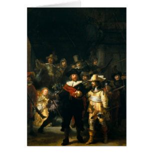 Cartão The Night Watch - Rembrandt