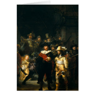Cartão The Night Watch - Rembrandt