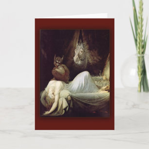 Cartão The Nightmare  by Henry Fuseli, 1781