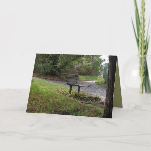 Cartão The Old Park Bench