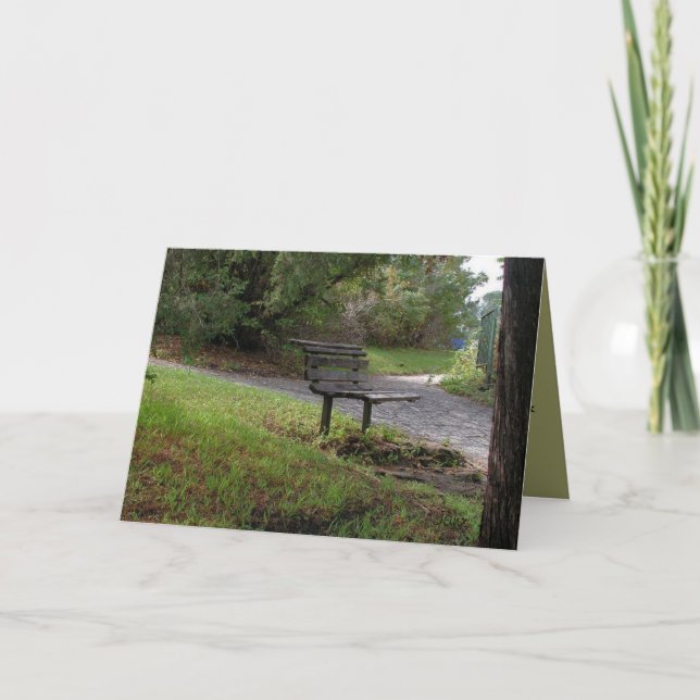 Cartão The Old Park Bench (Frente)