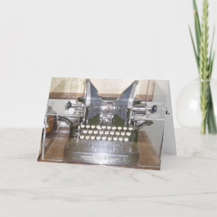 Cartão "The Oliver Typewriter" Birthday Card