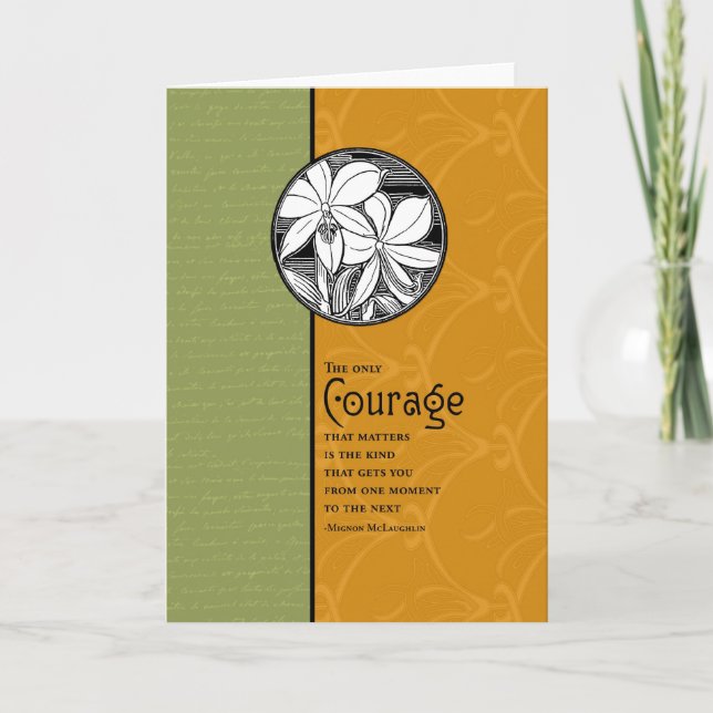 Cartão The Only Courage That Matters (Frente)