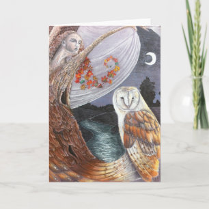 Cartão The Owl & the Dryad Greetings Card