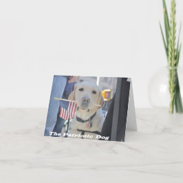Cartão The Patriotic Dog