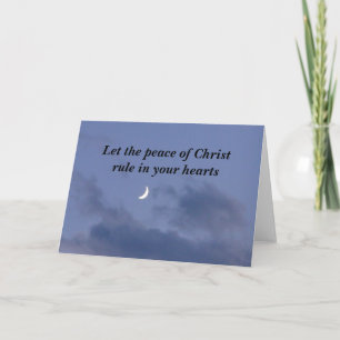 Cartão The Peace of Christ, Sky & Lake