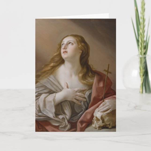 Cartão “The Penitent Magdalene” greeting card (Frente)
