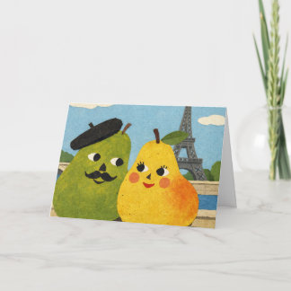 Cartão The Perfect Pear Greeting Card. 