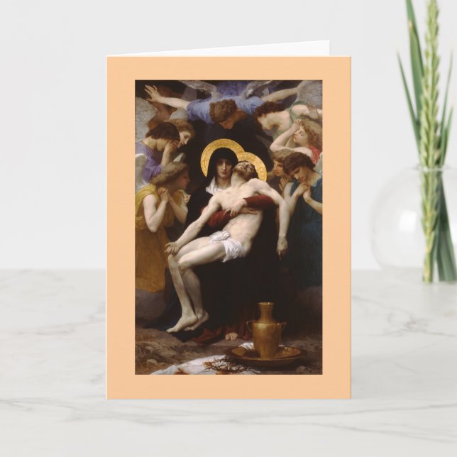 Cartão The Pieta by Bouguereau (Frente)