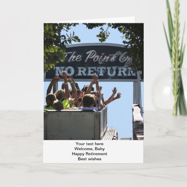 Cartão The Point of No Return greeting card (Frente)