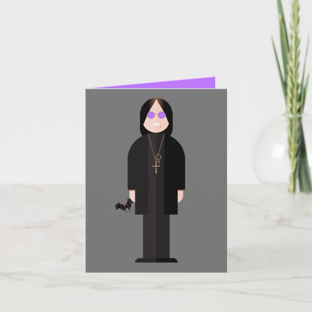 Cartão The Prince of Darkness – Rock Legend Greeting Card (Frente)