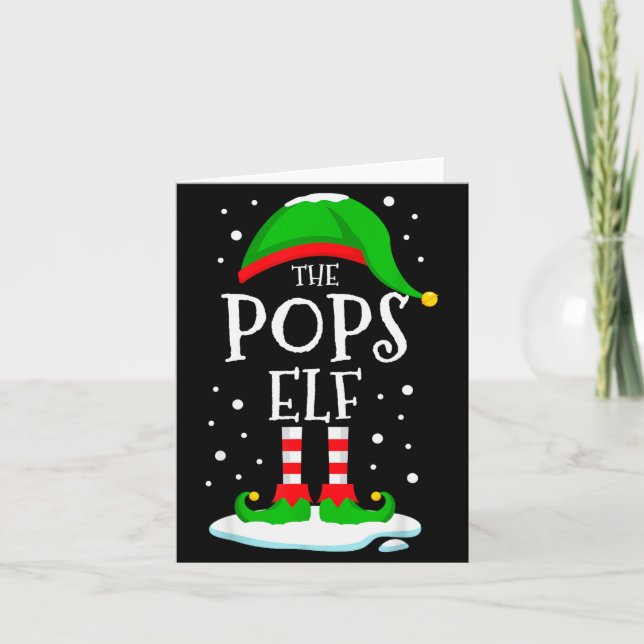 Cartão The Ps Elf Christmas Family Matching Xmas Grandpa  (Frente)