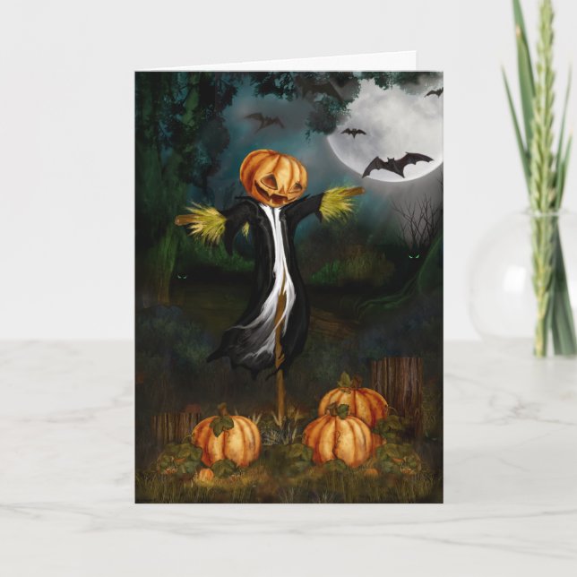 Cartão The Pumpkin Patch Halloween Card (Frente)
