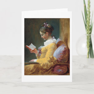 Cartão The Reader, Fragonard