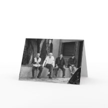 The Retired Sicilian Men Blank Card