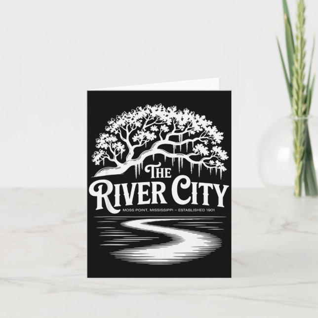 Cartão The River City Moss Int Live Oak Est. 1901  (Frente)