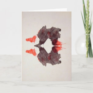 Cartão The Rorschach Test Ink Blots Plate 2 Two Humans