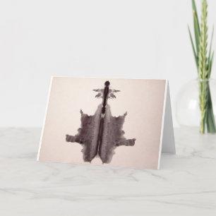 Cartão The Rorschach Test Ink Blots Plate 6 Hide Skin Rug