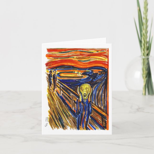 Cartão "The Scream" note card (Frente)