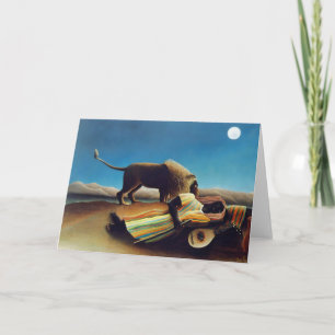 Cartão "The Sleeping Gypsy" by Henri Rousseau