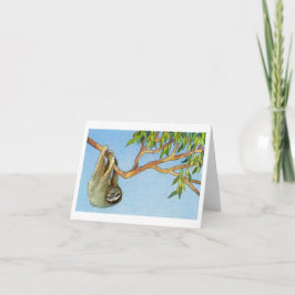 Cartão The Sloth Note Card