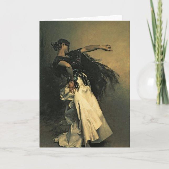 Cartão The Spanish Dancer, study for 'El Jaleo', 1882 (Frente)