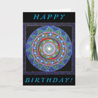 Cartão The Spiraling Vortex (Birthday Card)