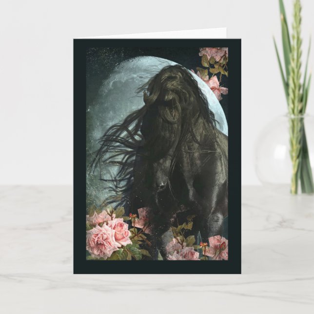 Cartão The Stallion & The Moon - Greeting Card (Frente)