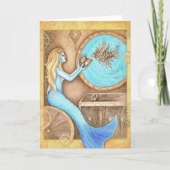 Cartão The Steampunk Heart Greeting Card (Frente)