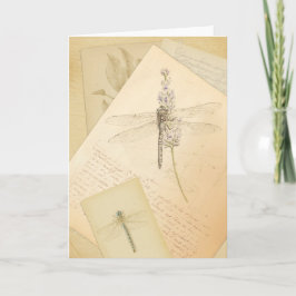 Cartão The Study of Dragonflies greeting card