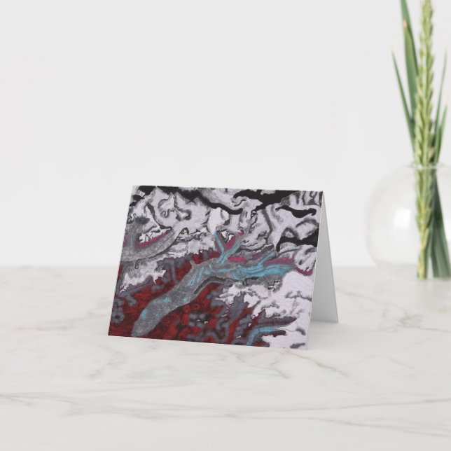 Cartão The Susitna Glacier Greeting Card (Frente)
