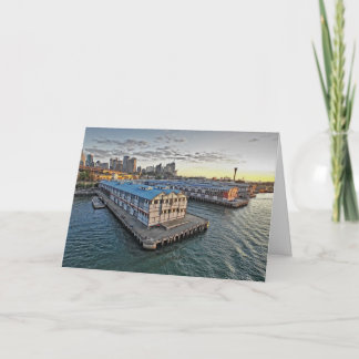 Cartão The Sydney Pier Australian City Greeting Card