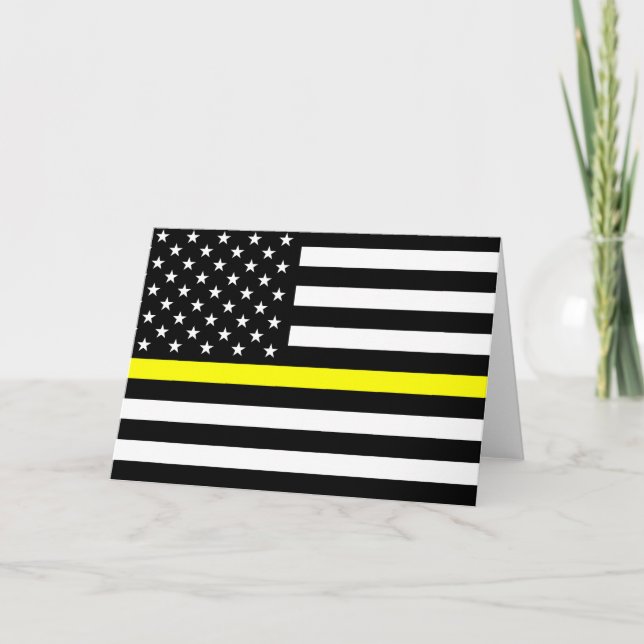 Cartão The Thin Gold Line Flag (Frente)