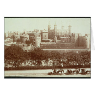 Cartão The Tower of London (foto de sepia)