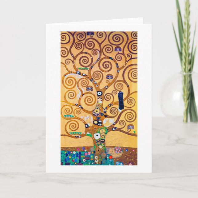 Cartão The Tree of Life (detail), Klimt (Frente)