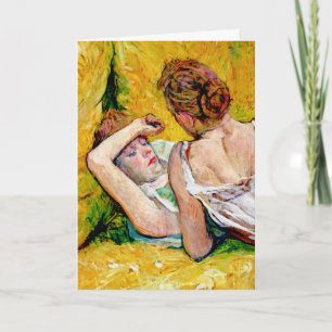 Cartão The Two Friends by Henri de Toulouse-Lautrec