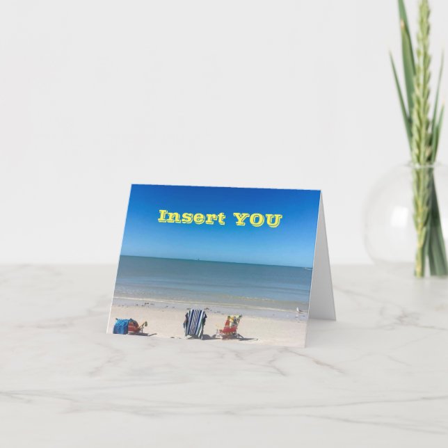 CARTÃO THE ULTIMATE ****BEACH BIRTHDAY CARD**** (Frente)