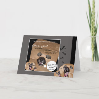 Cartão The Unknown Keeshond Komic greeting card