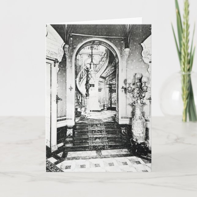 Cartão The Vestibule and Onyx Staircase (Frente)