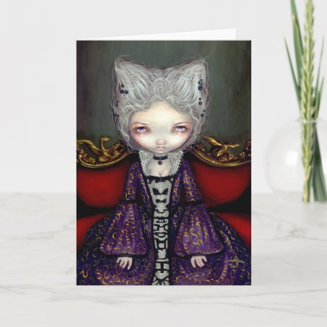 Cartão "The Violet Duchess" Greeting Card (Frente)