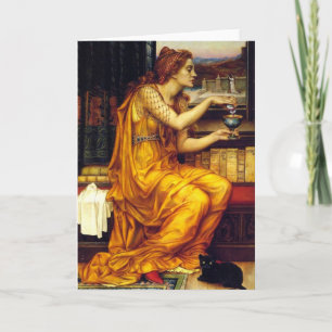 Cartão The Witch and a Black Cat