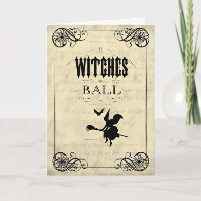 Cartão The Witches Ball Halloween (Frente)