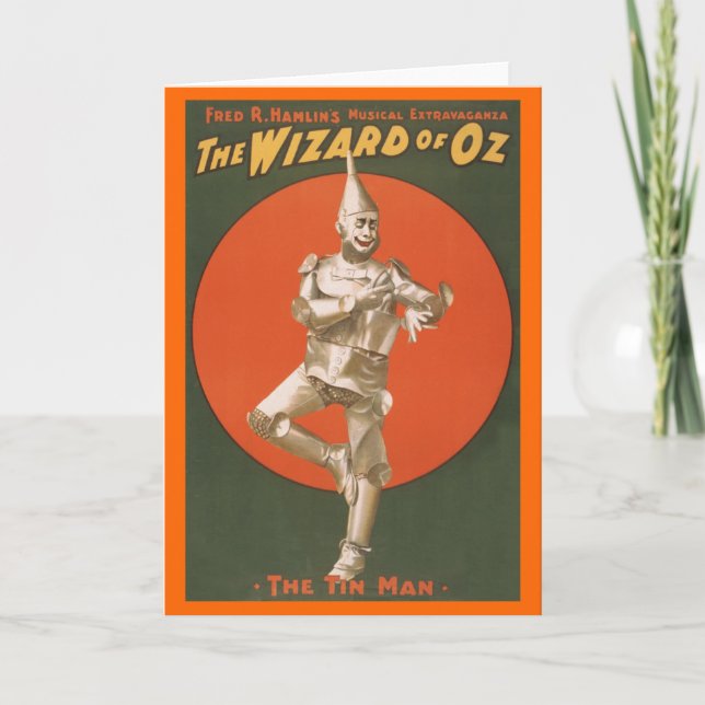 Cartão The Wizard of Oz Musical - The Tin Man (Frente)